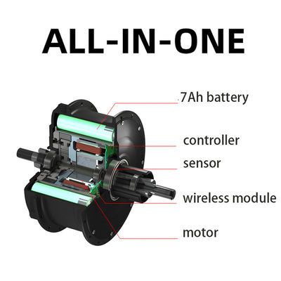 Motore a corrente continua senza spazzole 100W-500W Motore a torsione sensore pieghevole per biciclette